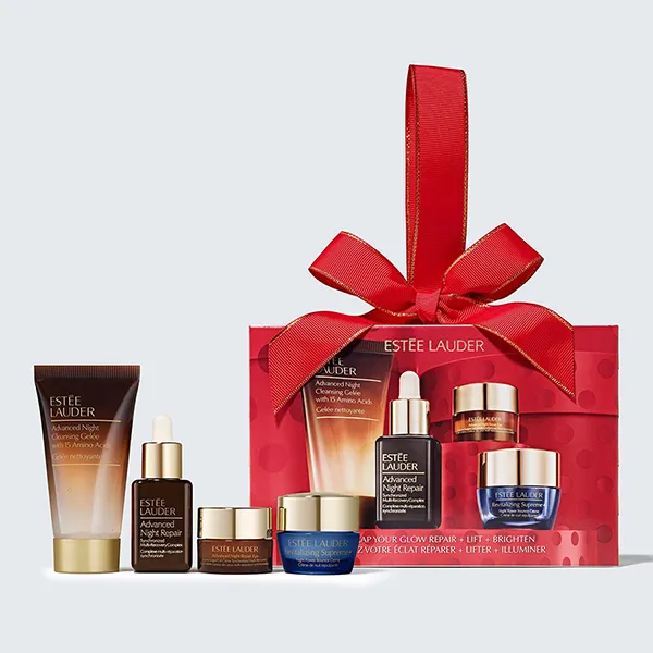 Set Dưỡng Da Estée Lauder Glow Repair + Lift + Brighten 4 Món