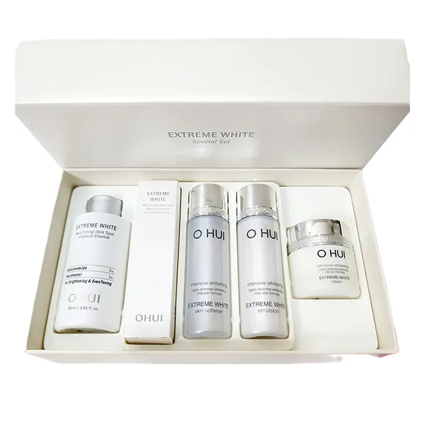 Set Dưỡng Da Ohui Extreme White MelaToning Dark Spot Ampoule Essence 5 Món
