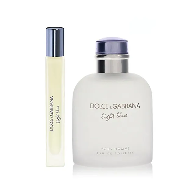 Set Nước Hoa Nam Dolce & Gabbana D&G Light Blue Pour Homme EDT (125ml + 10ml)