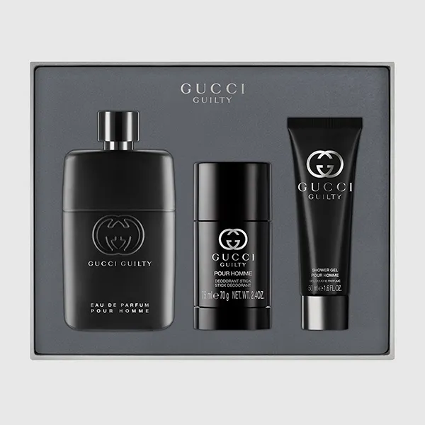 Set Nước Hoa Nam Gucci Guilty Pour Homme Eau de Parfum 3 Món