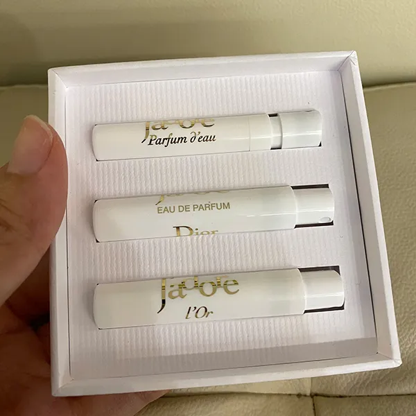 Set Nước Hoa Nữ Dior J'adore Parfum d'Eau + Son Dior Mini 001 + Set Vial