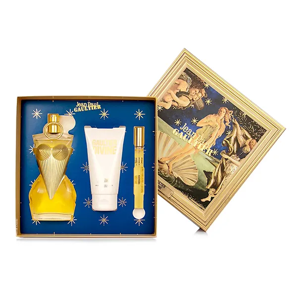 Set Nước Hoa Nữ Jean Paul Gaultier Divine 3 Món (EDP 100ml + EDP Mini 10ml + Dưỡng Thể 75ml)