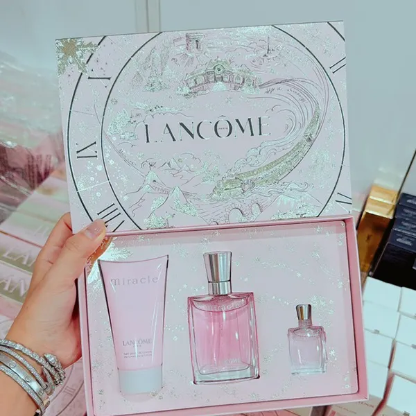 Set Nước Hoa Nữ Lancôme Miracle EDP 30ml Set 3 Món (EDP 100ml + EDP 5ml + Body Lotion 50ml)