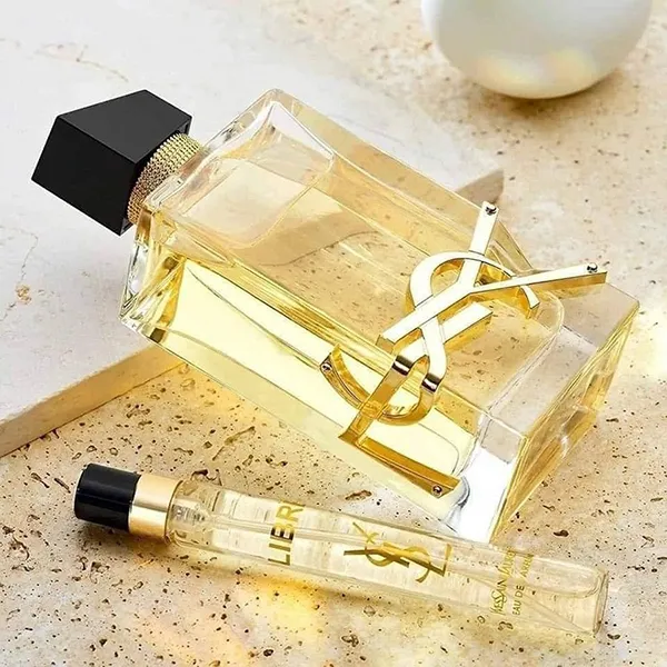 Set Nước Hoa Nữ Yves Saint Laurent YSL Libre EDP + Rouge Pur Couture Holida 3 Món (EDP 90ml + EDP 10ml + Son NM Nu Muse Mini)