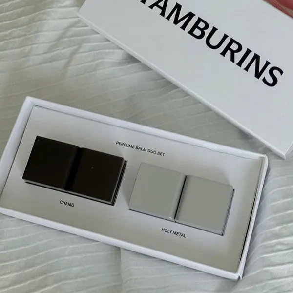 Set Nước Hoa Sáp Dạng Thỏi Tamburins Perfume Balm Duo Solid (Chamo + Holy Metal)