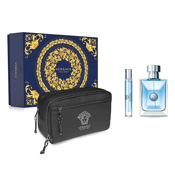 Set Nước Hoa Nam Versace Pour Homme Eau De Toilette Gift Set 3 Món