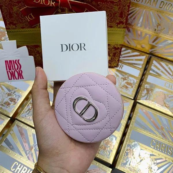 Set Son Dior 999 Satin, Nước Hoa Miss Dior Parfum 5ml Và Gương Trang Điểm Pocket Mirror