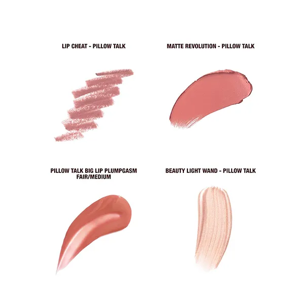 Set Son Môi Charlotte Tilbury Pillow Talk Iconic Lip And Cheek Secrets 4 Món