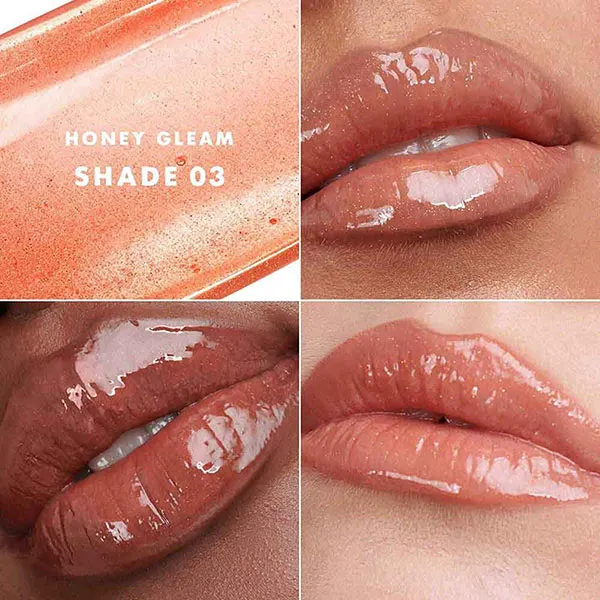 Son Bóng Giorgio Armani Prisma Glass Lip Gloss 03 Honey Gleam Màu Cam Sữa 3.5ml