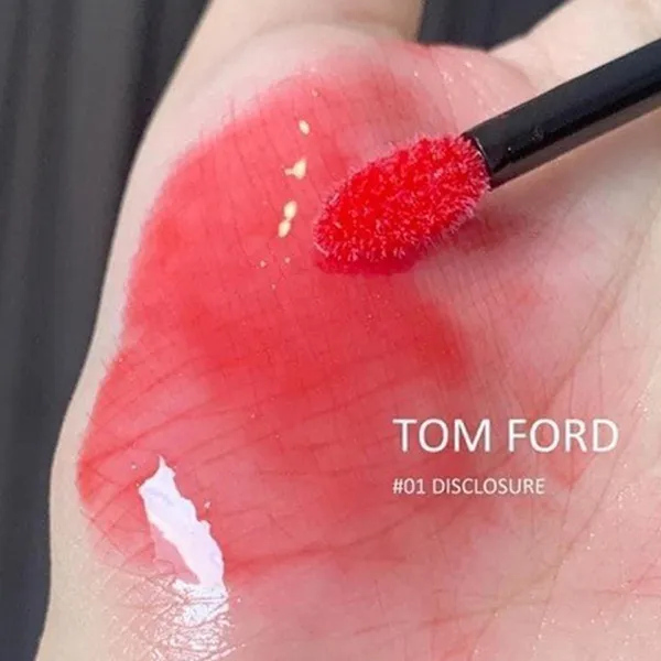 Son Bóng Tom Ford Gloss Luxe Lip 01 Disclosure Màu Đỏ Hồng Đào