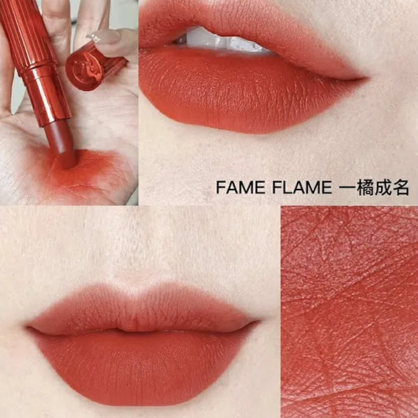Son Charlotte Tilbury Matte Revolution Fame Flame Màu Đỏ Cam