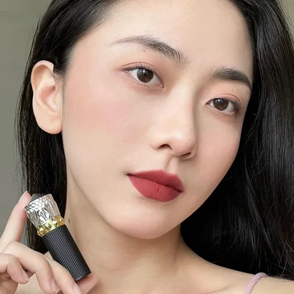 Son Lì Christian Louboutin Rouge Velvet Matte 318M Epic Brunette Màu Đỏ Gạch