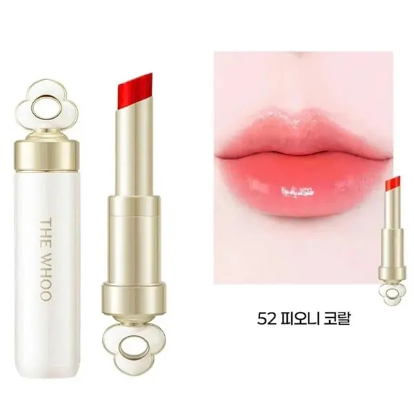 Son Dưỡng The History Of Whoo Essential Lip Glow Balm 52 Peony Coral Màu Cam San Hô