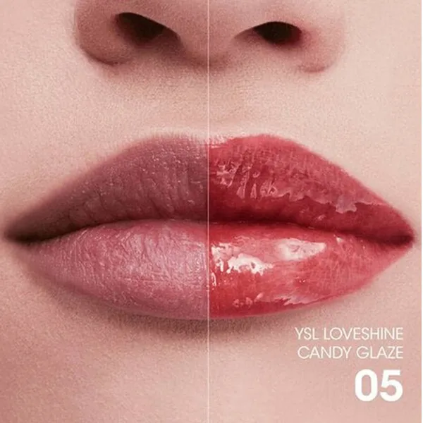 Son Dưỡng YSL Loveshine Candy Glaze Lipstick 05 Pink Satisfaction Màu Hồng Đất