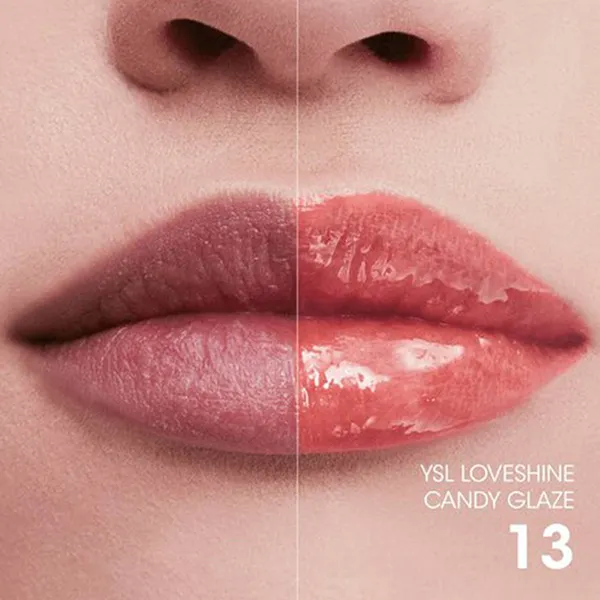 Son Dưỡng YSL Loveshine Candy Glaze Lipstick 13 Flashing Rose Màu Hồng Đào
