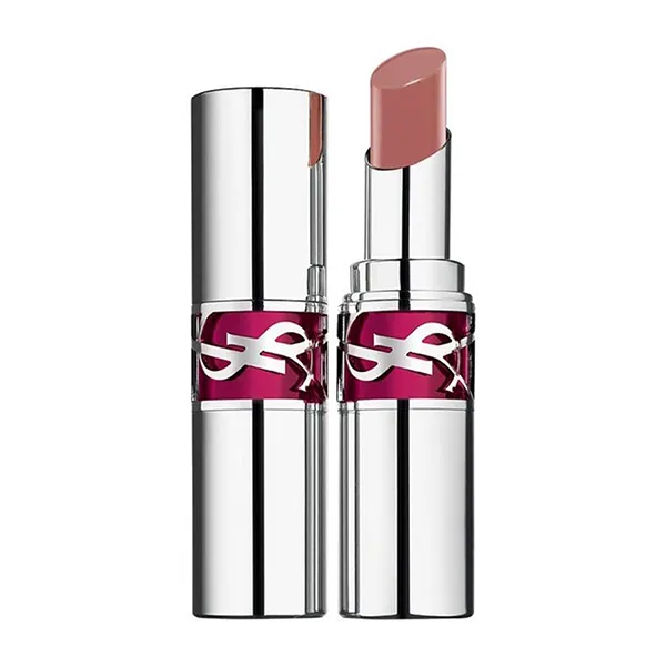 Son Dưỡng YSL Loveshine Candy Glaze Lipstick 15 Showcasing Nude Màu Hồng Nude Đất