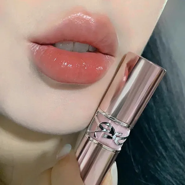 Son Dưỡng Yves Saint Laurent YSL Loveshine Candy Glow 7B Nude Pleasure Màu Cam Đất Nude