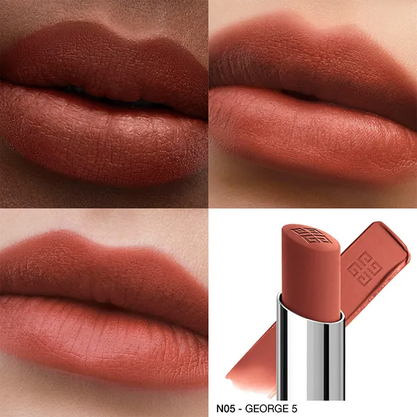 Son Givenchy Le Rouge Velvet Matte Long-Lasting Lipstick N05 George 5 Màu Nâu Đất