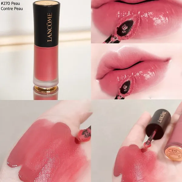 Son Kem Lancôme 270 Peau Contre Peau Màu Hồng Cánh Hoa 6ml