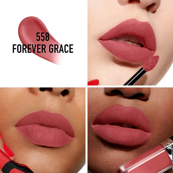 Son Kem Lì Dior Rouge Forever Liquid 558 Forever Grace Màu Hồng Khô