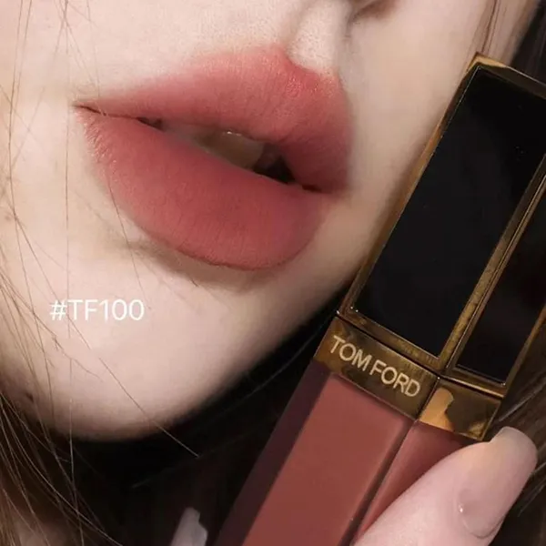 Son Kem Tom Ford TF Liquid Lip Luxe Matte 100 Màu Nâu Đất