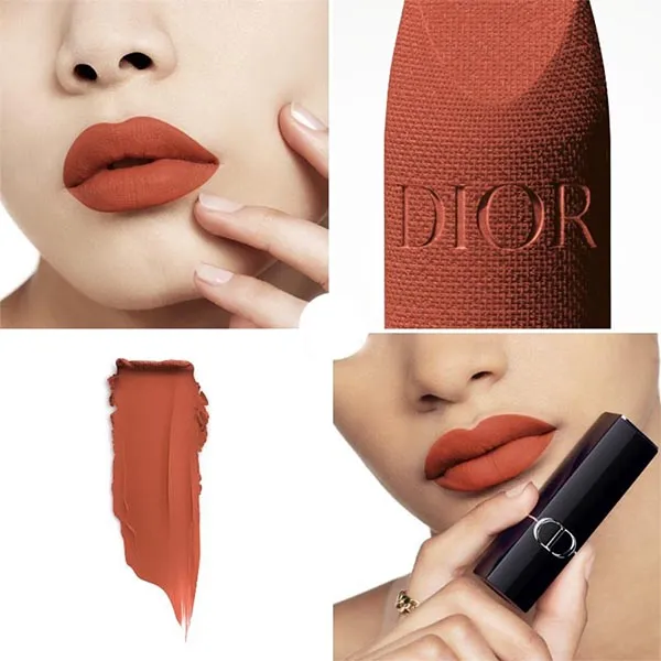 Son Lì Dior Velvet 539 Tera Bella Màu Đỏ Cam Đất