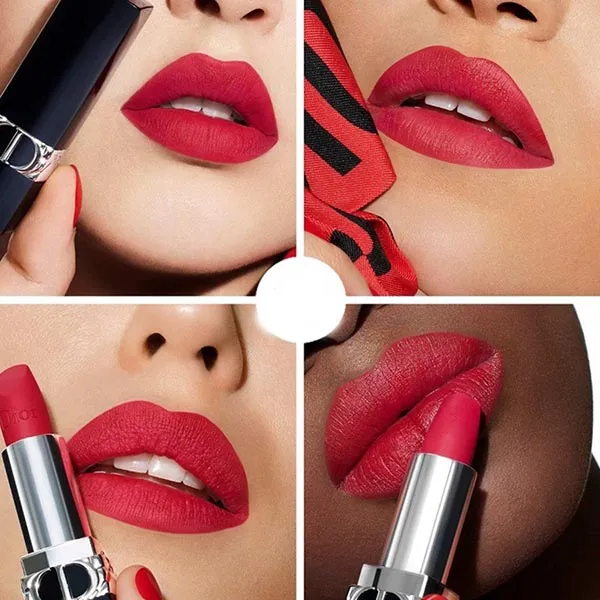 Son Lì Dior Velvet 784 Rouge Rose Màu Hồng Dâu