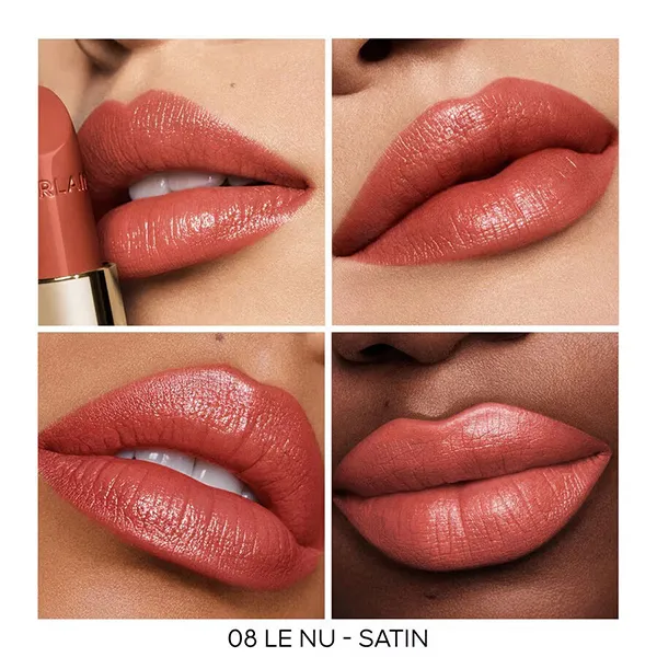 Son Lì Guerlain Rouge G Satin 08 Le Nu Màu Hồng Trà Sữa