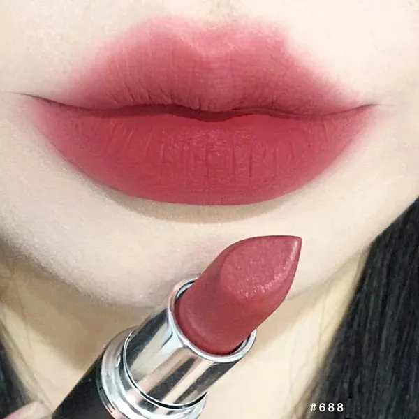 Son Lì MAC Ximal Silky Matte Lipstick 688 Go Retro Màu Nâu Hồng Đào