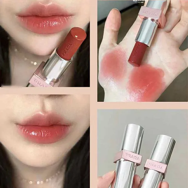 Son Prada Light Glowing Lip Color U020 Rosso Màu Đỏ Cam Đất