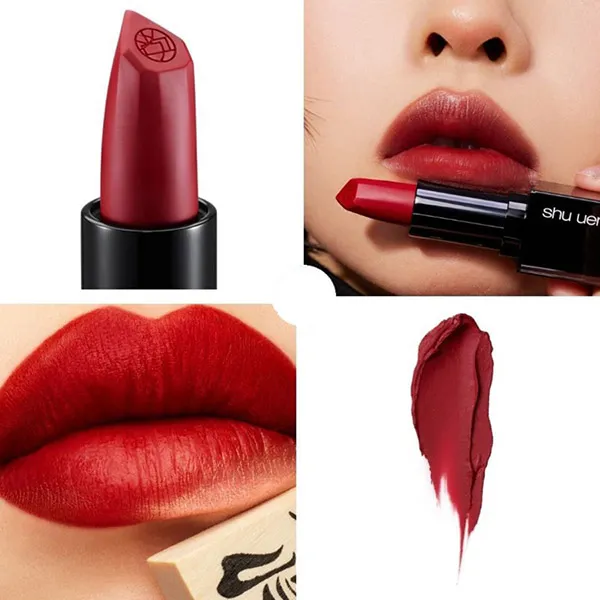 Son Shu Uemura Rouge Unlimited Kinu Matte Lipstick KM RD171 Màu Đỏ Hoa Trà