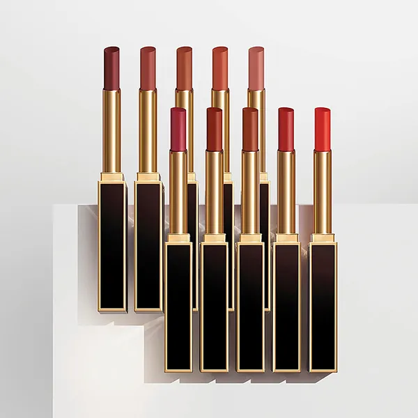 Son Tom Ford Slim Lip Color Shine #153 Velvet Tux - Reddish Plum Màu Đỏ Hồng