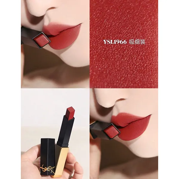 Son Yves Saint Laurent YSL Slim 1966 Rouge Libre Màu Đỏ Tươi (Bản 2025)
