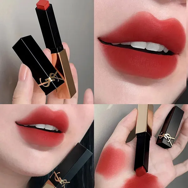 Son Yves Saint Laurent YSL The Slim Couture Matte Lipstick 1966 Rouge Libre Màu Đỏ Tươi (Bản 2025)