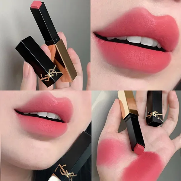 Son Yves Saint Laurent YSL The Slim Couture Matte Lipstick 35 Pink Stiletto Màu Hồng Đào Baby (Bản 2025)