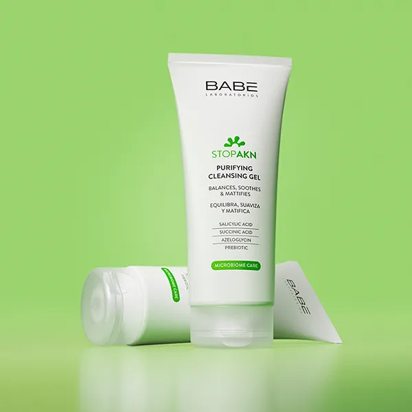 Sữa Rửa Mặt Cho Da Dầu Mụn Babe Laboratorios Babe Stop Akn Purifying Cleansing Gel 200ml