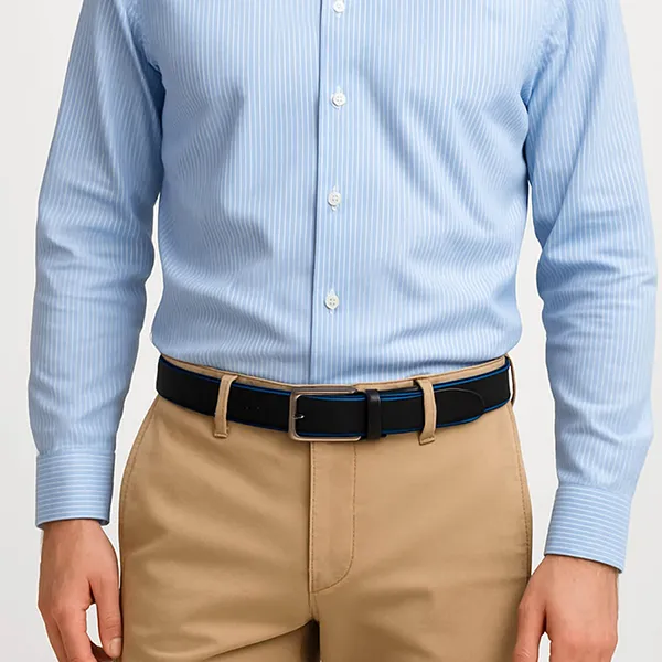 Thắt Lưng Nam Duca Di Morrone Belt CAPRI-VIT_NERO Màu Đen Size 110