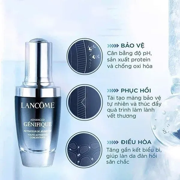 Tinh Chất Hỗ Trợ Dưỡng Ẩm Phục Hồi Da Lancôme Advanced Génifique Serum 30ml