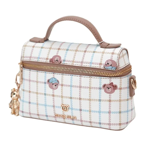 Túi Cầm Tay Nữ Guoo Bear GU1170-49280 Màu Nâu Be