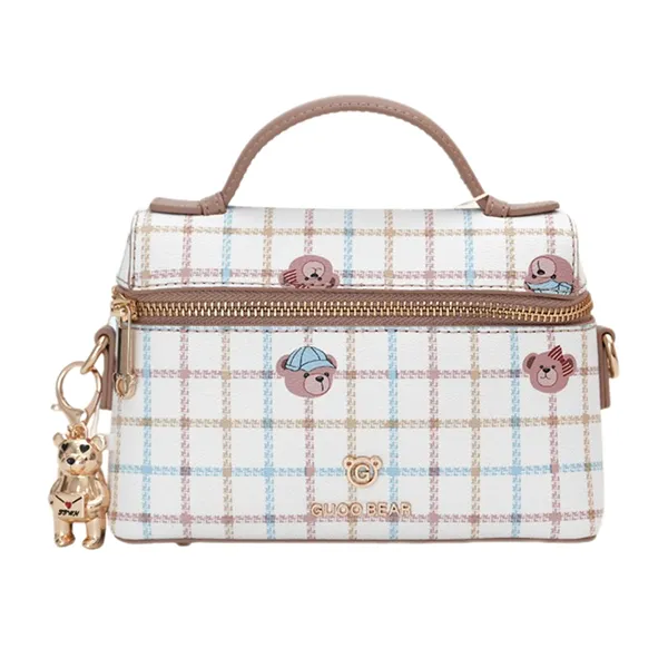 Túi Cầm Tay Nữ Guoo Bear GU1170-49280 Màu Nâu Be