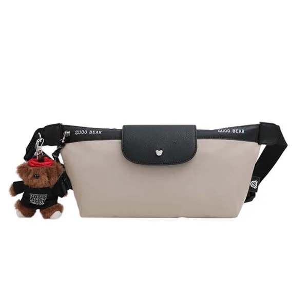 Túi Đeo Chéo Guoo Bear GU1324-20030 Màu Đen Be