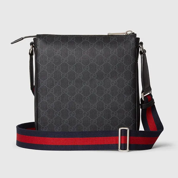 Túi Đeo Chéo Nam Gucci GG Black Small Messenger Bag 792082 FADJA 1042 Màu Đen