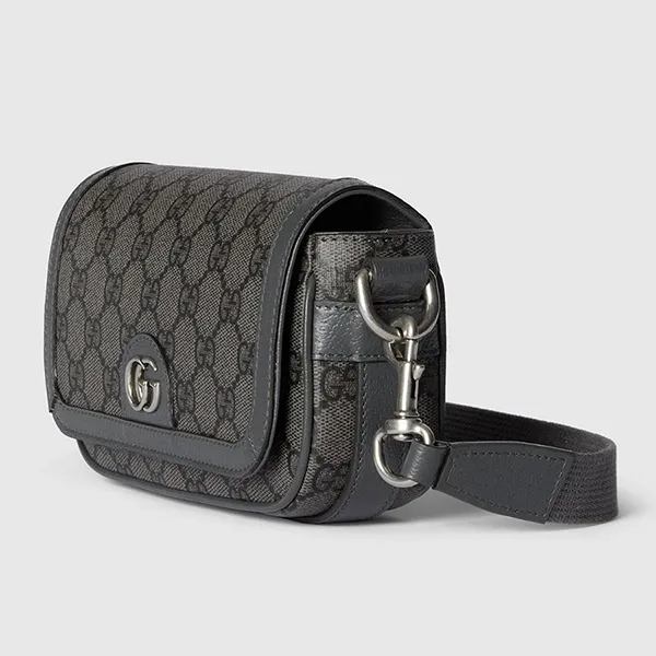 Túi Đeo Chéo Nam Gucci Ophidia Super Mini Shoulder Bag Grey 795466-2ZGMN-1244 Màu Xám Đậm
