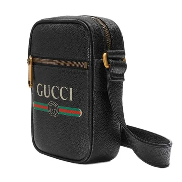 Túi Đeo Chéo Nam Gucci Print Mini Messenger Bag 574803-0Y2AT-8163 Màu Đen