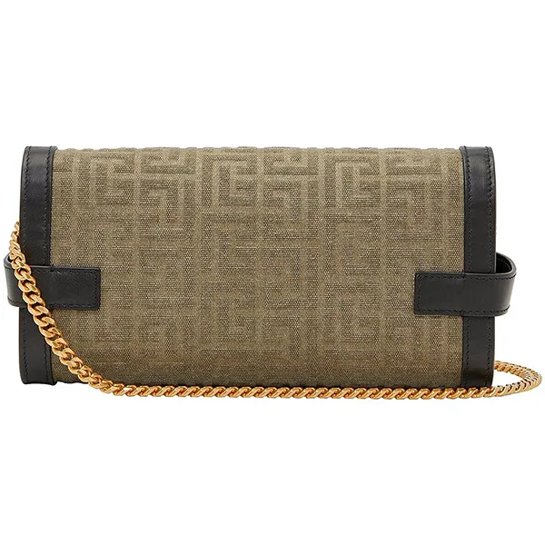 Túi Đeo Chéo Nữ Balmain Bbuzz Pouch 23-Canvas Embossed Monogram Phối Màu