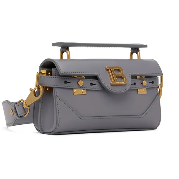 Túi Đeo Chéo Nữ Balmain Grey Baguette Bag Màu Xám