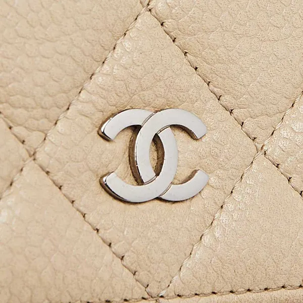 Túi Đeo Chéo Nữ Chanel Beige Clair Quilted Caviar Leather Classic Woc Clutch Bag Màu Be
