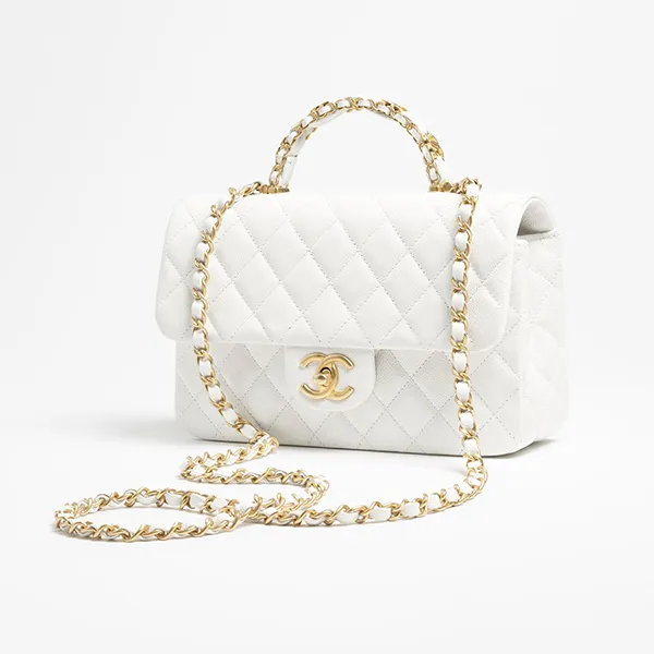 Túi Đeo Chéo Nữ Chanel Fall-Winter 2025/26 Pre-Collection Màu Trắng