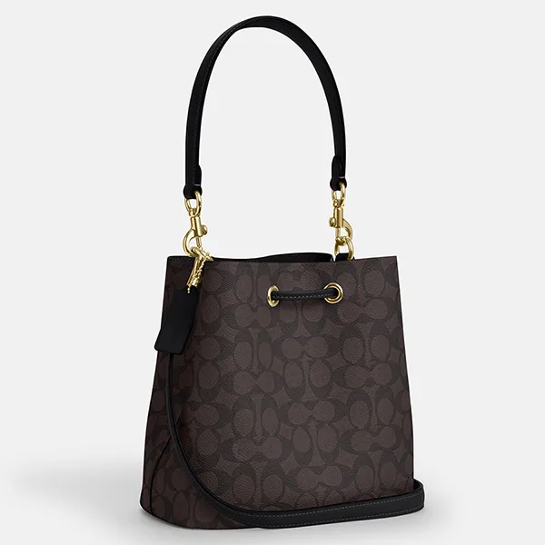 Túi Đeo Chéo Nữ Coach Rowan Bucket Bag In Signature Canvas CBH07 Màu Nâu