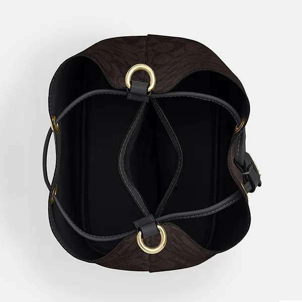 Túi Đeo Chéo Nữ Coach Rowan Bucket Bag In Signature Canvas CBH07 Màu Nâu